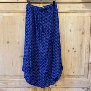 Blue Eddie Bauer Boho Maxi Skirt Size Small